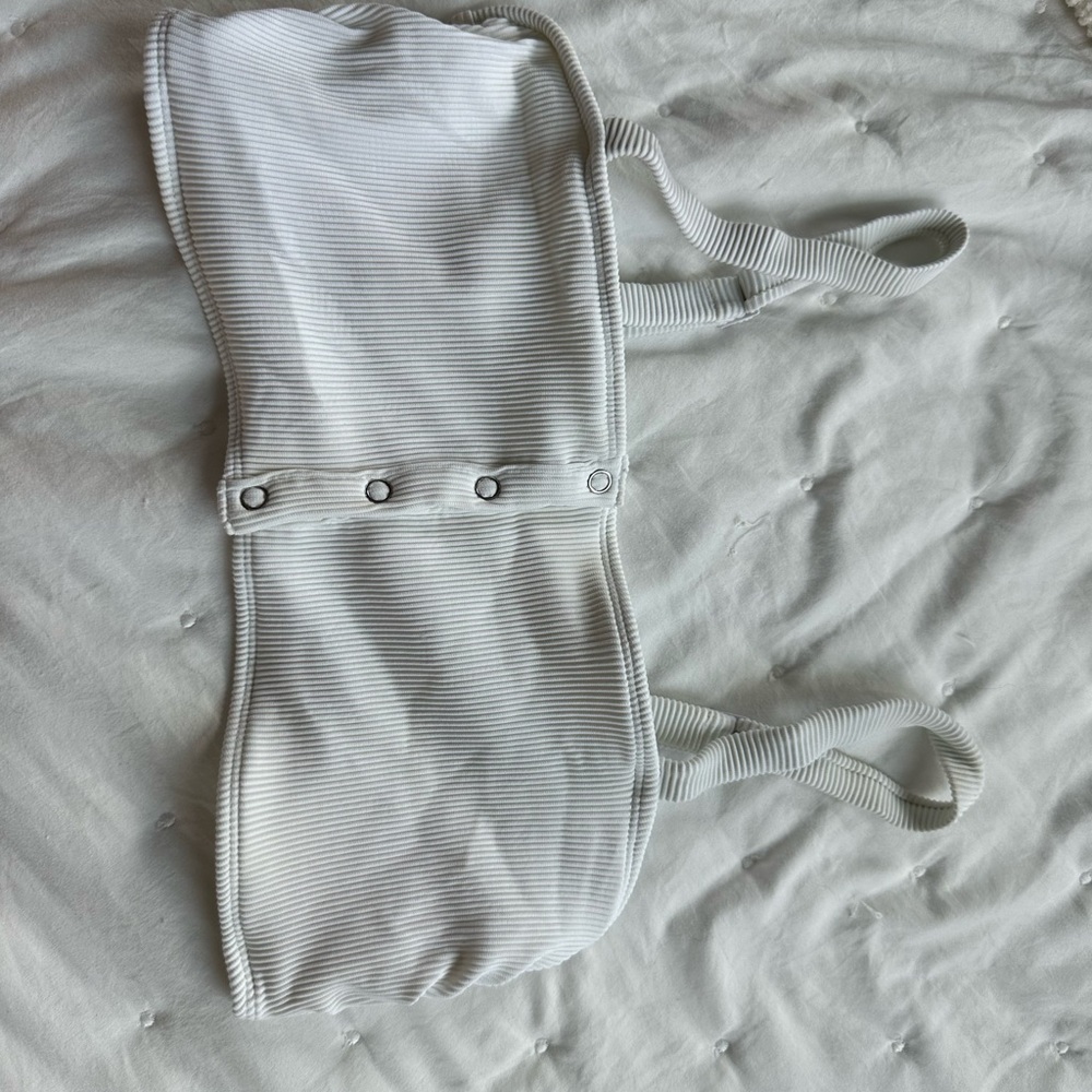 Aerie Ivory Ribbed Bralette